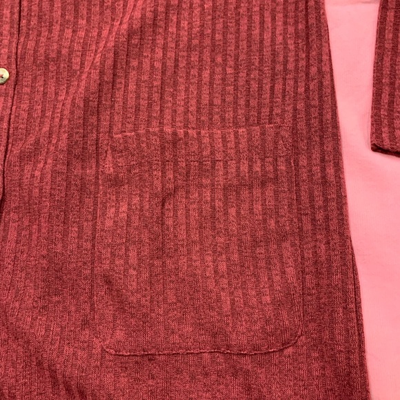 IsaacMizrahiLive plus size, long sleeve, v neck, button down cardigan - Picture 4 of 8